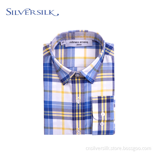 Dubai Check Student Full Sleeve Custom Boys Shirts